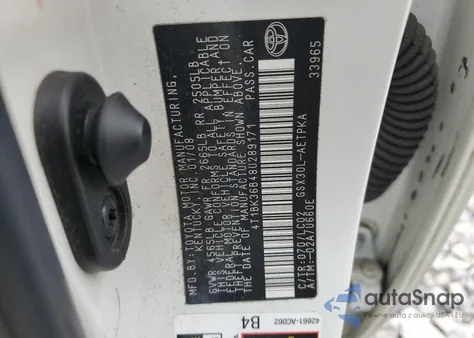 2008 Toyota Avalon Xl z USA, uszkodzony, nr VIN 4T1BK36B48U289171